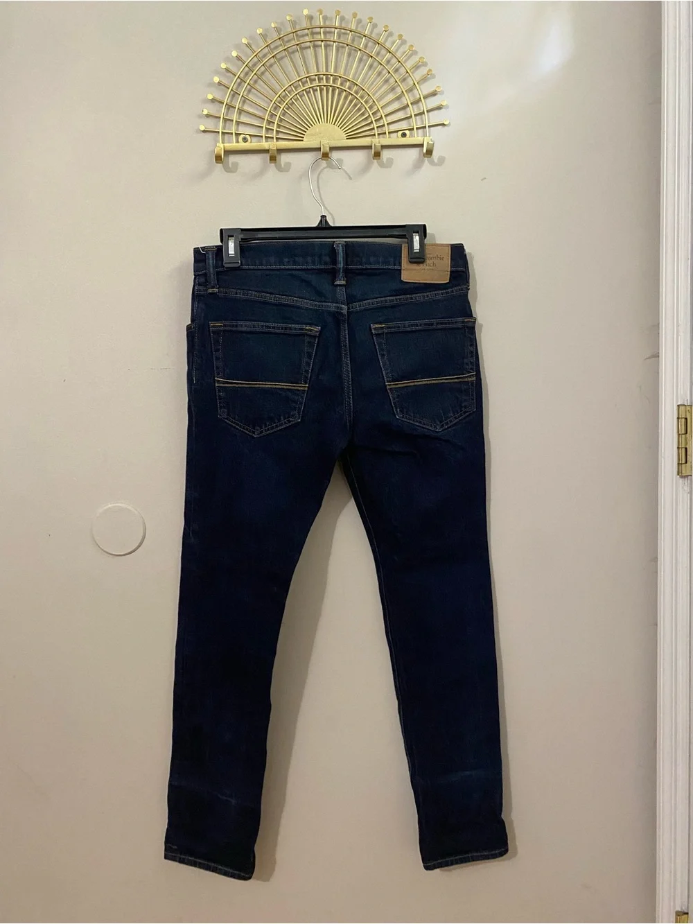 Abercrombie & Fitch Men's Navy Slim Jeans